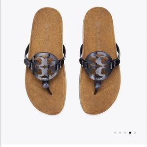 Tory Burch Miller Cloud Sandals Black